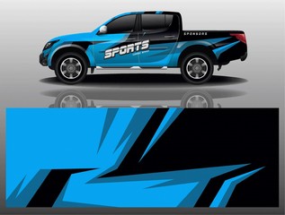 Poster - truck car decal wrap design vector