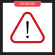 © Matias - Alert sign. Triangle alarm vector icon.