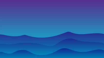  Blue waves abstract with gradient background. Use for modern design, cover, template, decorated, brochure, flyer.