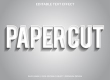 Paper Cut Text Effect Template With Silver Type Style And Elengant Concept Use For Exclusive Sign And Logotype 