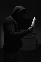 Killer : man with knife