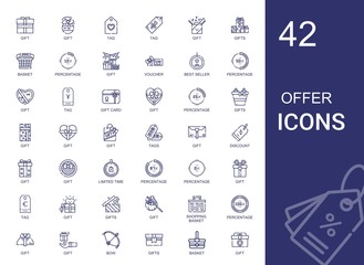 Sticker - offer icons set