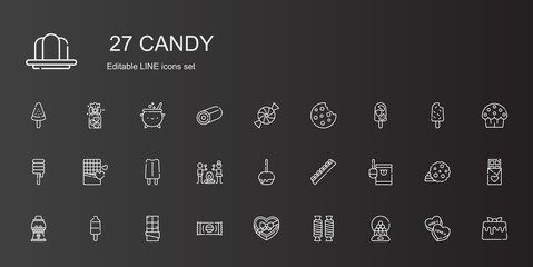 Sticker - candy icons set