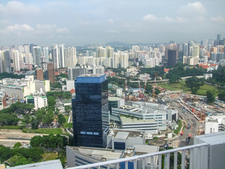 Wall Mural - Singapore aerial view