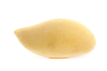 yellow mango on white background