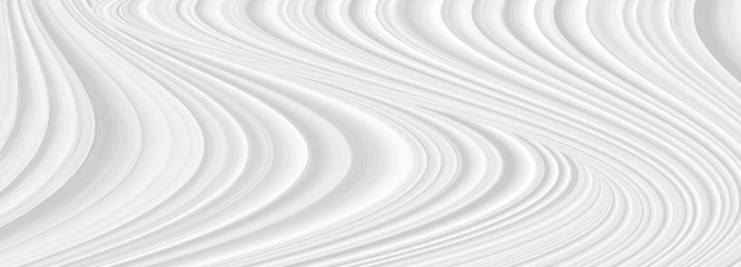 White background 3 d with elements of waves in a fantastic abstract design, the texture of the lines in a modern style for wallpaper. Light gray template for wedding ceremony or business presentation.