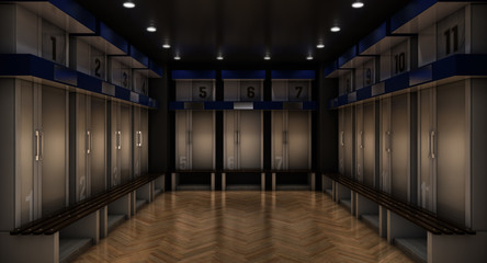 Wall Mural - Sports Locker Room