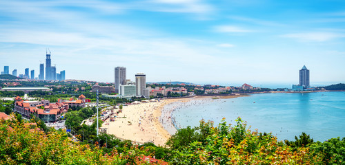 Sticker - Beaches in Qingdao, China