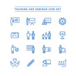 © QUE - TRAINING AND SEMINAR ICON SET