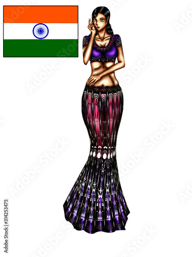 インド民族衣装ガーグラチョリー Stock Vector Adobe Stock インド民族衣装ガーグラチョリー Stock Vector Adobe Stock