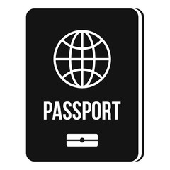 Poster - Passport icon. Simple illustration of passport vector icon for web design isolated on white background