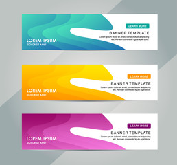 Wall Mural - Abstract Web banner design background or header Templates