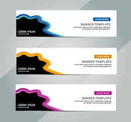 Wall Mural - Abstract Web banner design background or header Templates