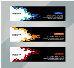Wall Mural - Abstract Web banner design background or header Templates