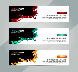 Wall Mural - Abstract Web banner design background or header Templates