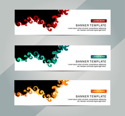 Wall Mural - Abstract Web banner design background or header Templates