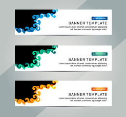 Wall Mural - Abstract Web banner design background or header Templates