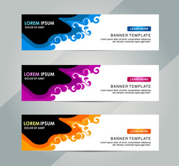 Wall Mural - Abstract Web banner design background or header Templates
