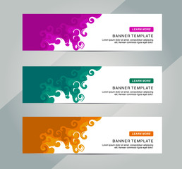 Wall Mural - Abstract Web banner design background or header Templates