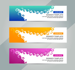 Wall Mural - Abstract Web banner design background or header Templates