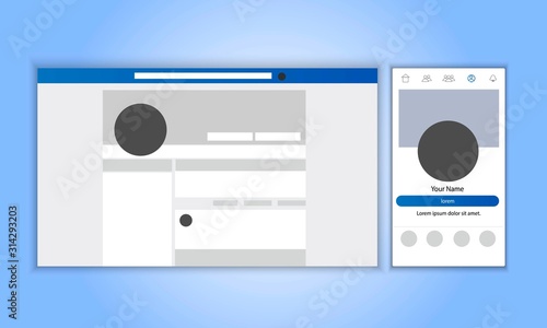 Fotografía Responsive profile page design