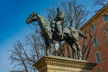 Sticker - Monument to Giuseppe Garibaldi in Bologna, Italy