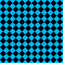 Pattern Of Black And Blue Rhombuses
