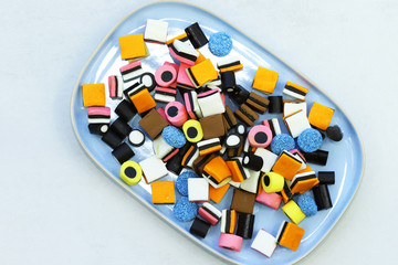 Wall Mural - Colorful licorice candy.