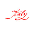 © Sergey - Italy calligraphic hand-written text for banners, posters, social media vector