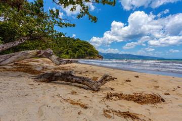 dream paradise beach in Masoala national park in vivid colors, Madagascar, Africa Wilderness, beautiful nature landscape