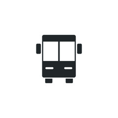 Poster - bus icon template color editable. bus transportation symbol vector sign isolated on white background illustration for graphic and web design.