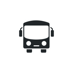 Leinwandbilder - bus icon template color editable. bus transportation symbol vector sign isolated on white background illustration for graphic and web design.