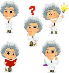 Wall Mural - little Einstein boy set