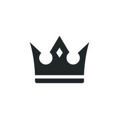 Poster - Crown icon template color editable. Crown symbol vector sign isolated on white background illustration for graphic and web design.