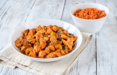 Poster - Bowl of red chicken curry