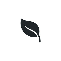 Aufkleber - leaf ecology nature icon template color editable. leaf symbol vector sign isolated on white background illustration for graphic and web design.