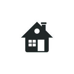 Leinwandbilder - Home icon template color editable. house symbol vector sign isolated on white background illustration for graphic and web design.