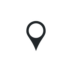 Leinwandbilder - Map pins icon template color editable. pin point symbol vector sign isolated on white background illustration for graphic and web design.
