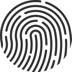 ID app icon. Fingerprint vector illustration eps 10