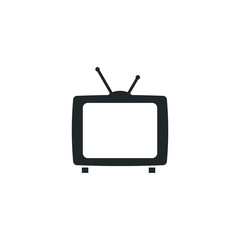 Poster - Television icon template color editable. Tv symbol vector sign isolated on white background illustration for graphic and web design.
