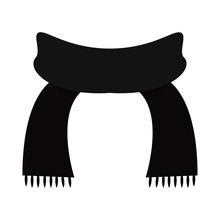 Isolated Scarf Icon