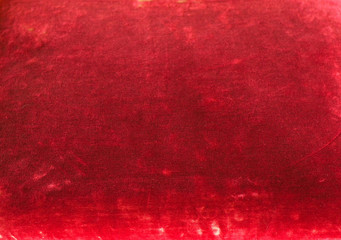 Canvas Print - red velvet fabric texture background