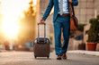 Businessman traveling concept