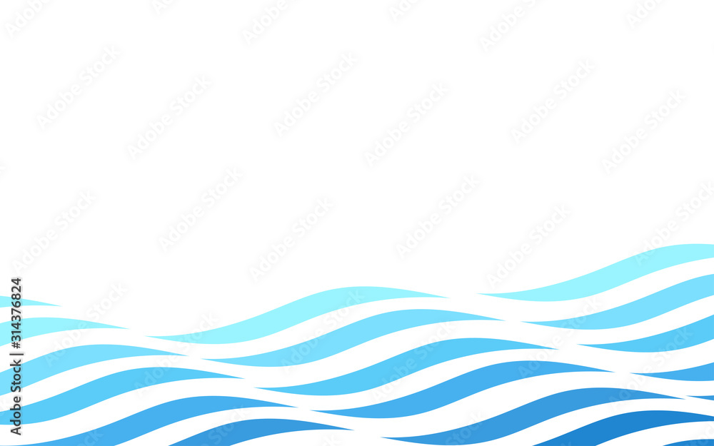 Abstract motion blue ocean wave fluid line abstract vector background ...