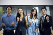 © Watercolor_Concept - Young business persons happiness success for work in the offices.