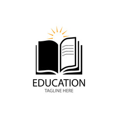 Book Education Logo Template vector illustration design