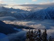 OLYMPUS DIGITAL CAMERA Cloud fill valley at Panorama Ski Slope, British Columbia Canada