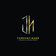 © MUCHAMMAD - letter JN Minimalist style of gold and silver. luxury minimalist logo for business