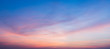 canvas print picture - sunset sky with clouds background