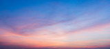 Fototapeta Zachód słońca - sunset sky with clouds background
